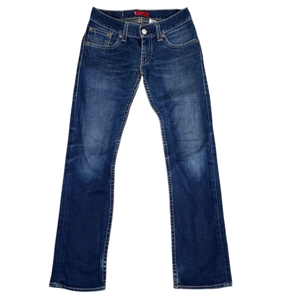 Levis Type 1 Iconic Slim Jeans Dark Wash Indigo Denim Womens 29M